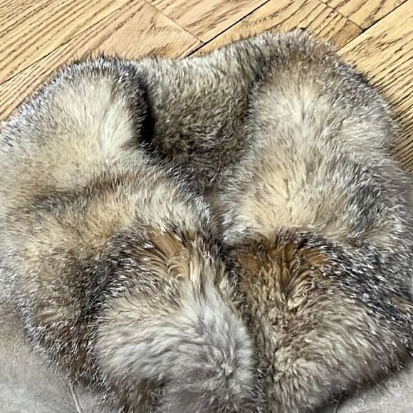 SHEARING REAL FUR LINED COAT SIZE M - Picture 12 of 16